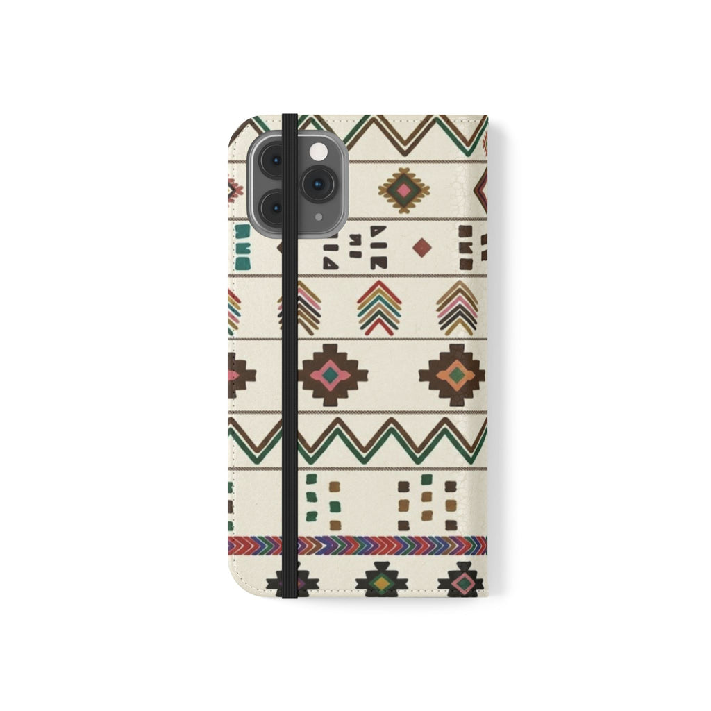 Southwestern Aztec Pattern Flip Case | Tribal Phone Wallet, Card Slots