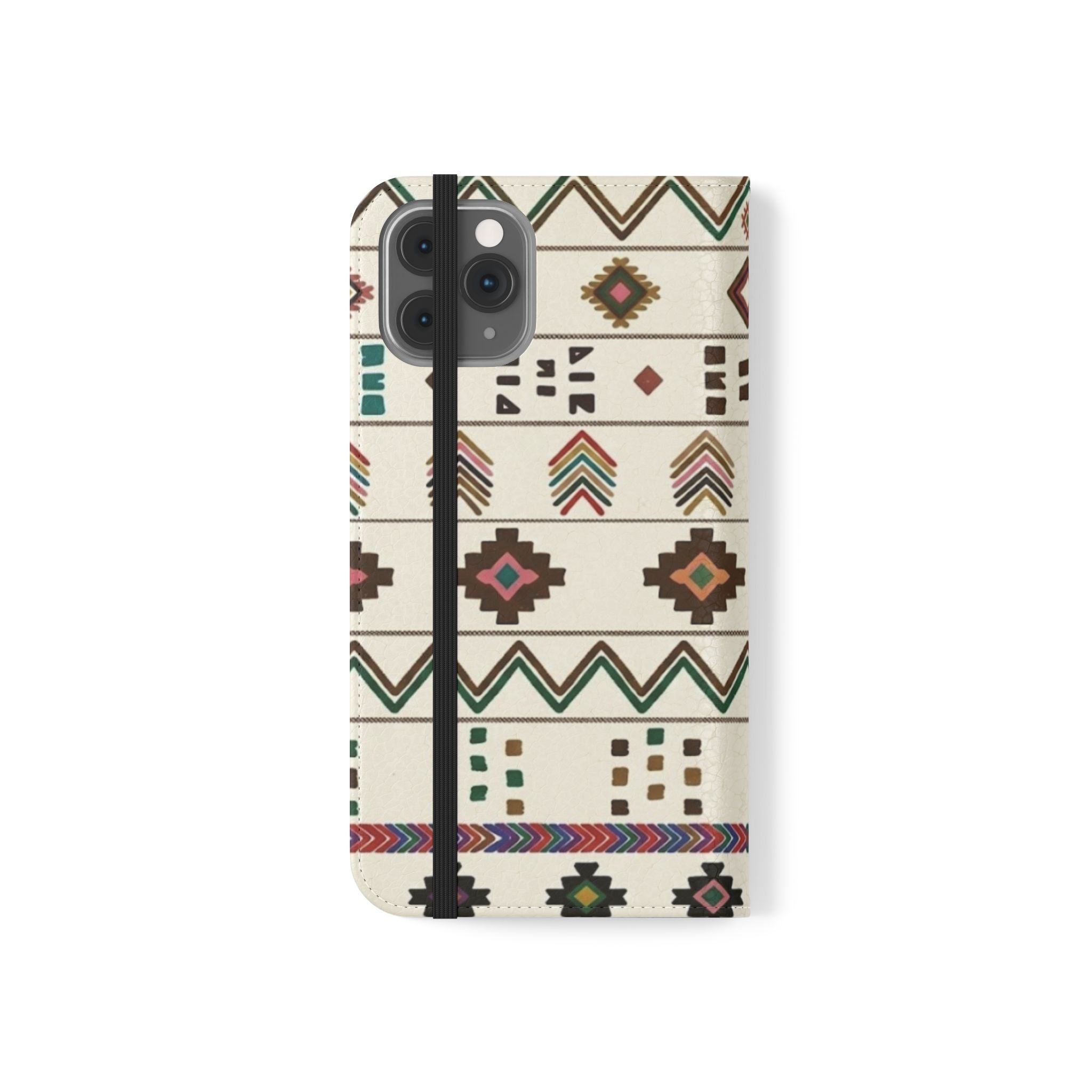 Southwestern Aztec Pattern Flip Case | Tribal Phone Wallet, Card Slots