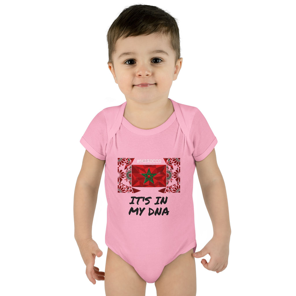 Cute Morocco Flag It's In My DNA Infant Bodysuit | Baby Onesie