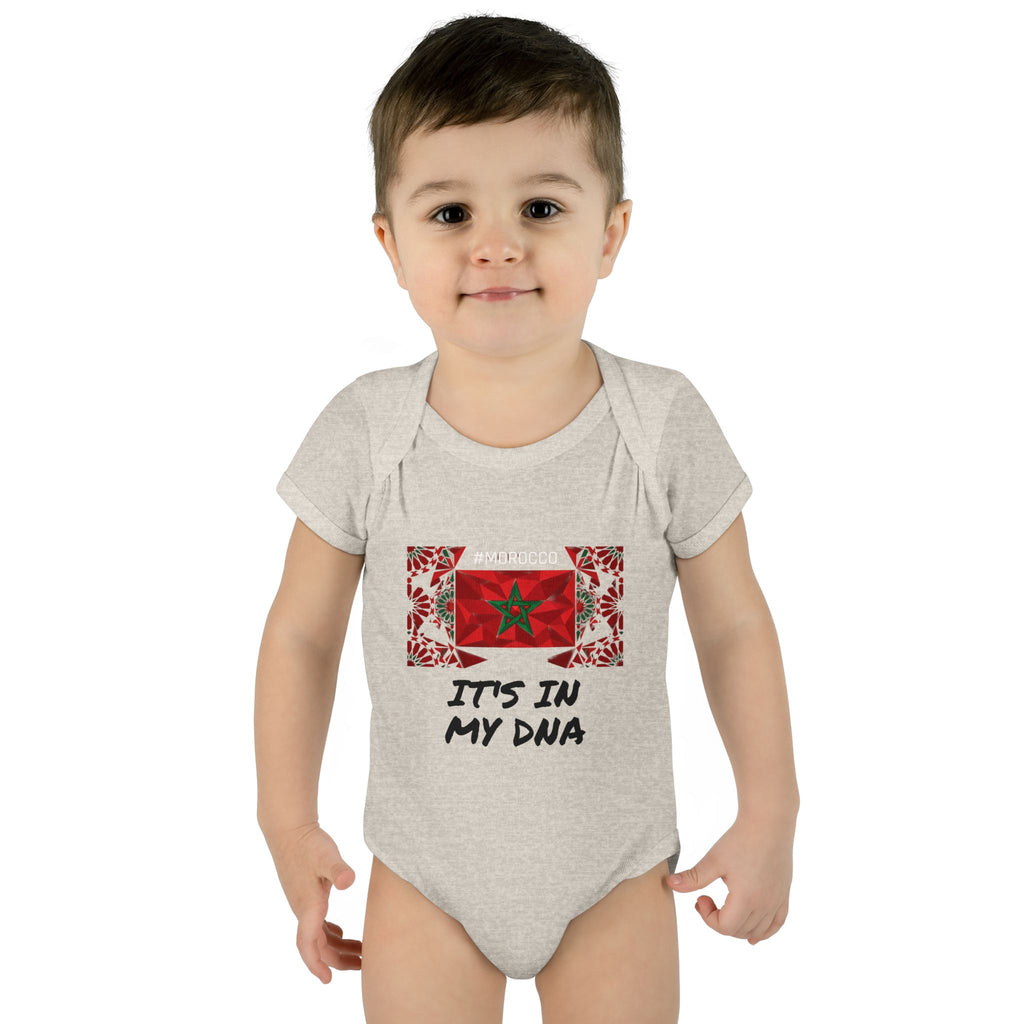 Cute Morocco Flag It's In My DNA Infant Bodysuit | Baby Onesie