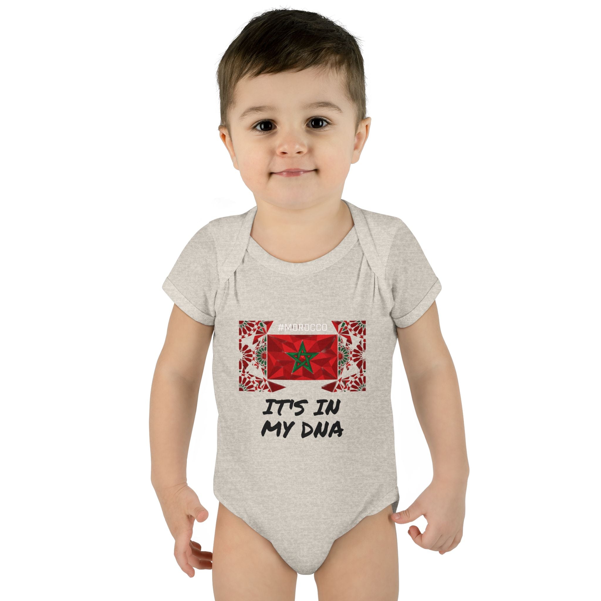 Cute Morocco Flag It's In My DNA Infant Bodysuit | Baby Onesie