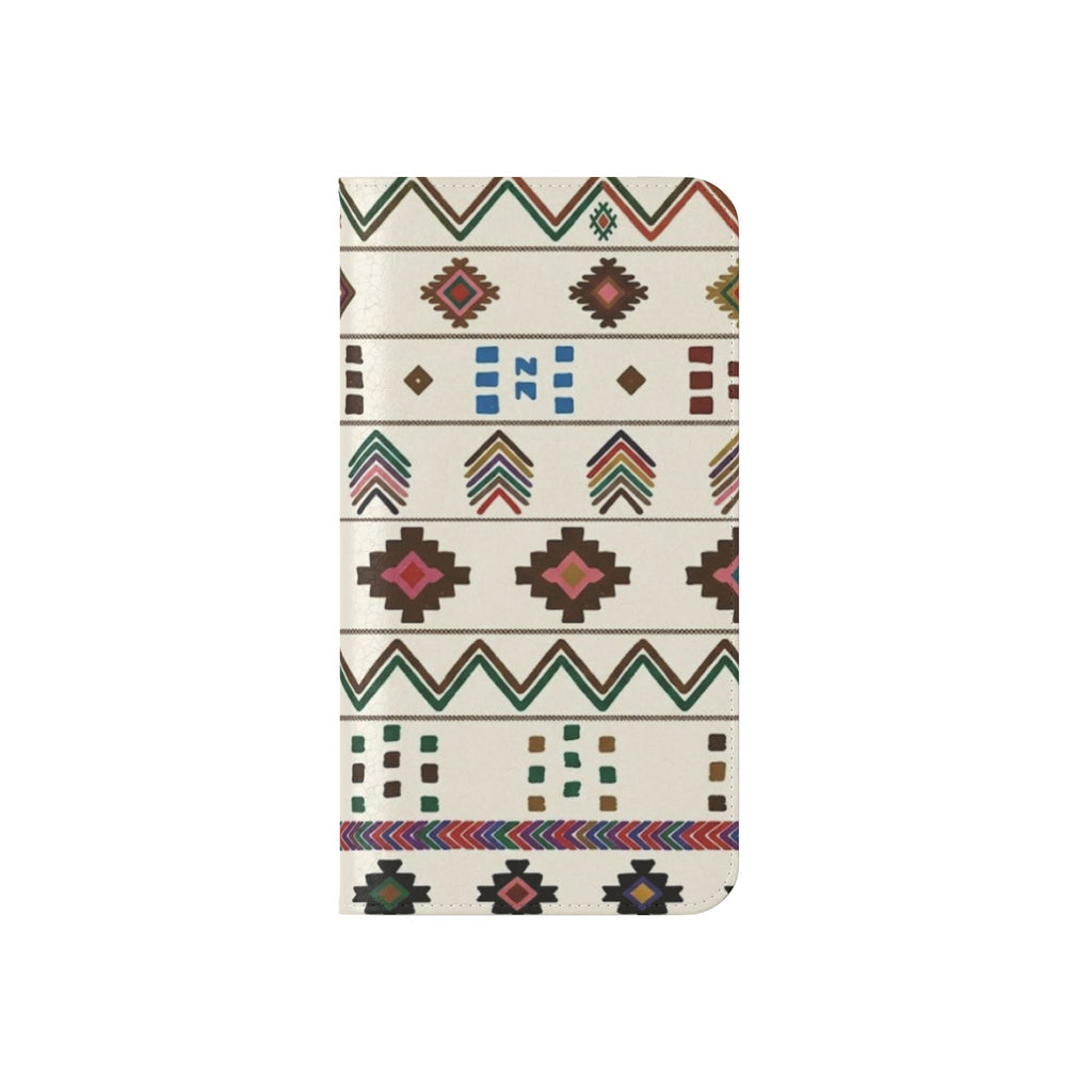 Southwestern Aztec Pattern Flip Case | Tribal Phone Wallet, Card Slots