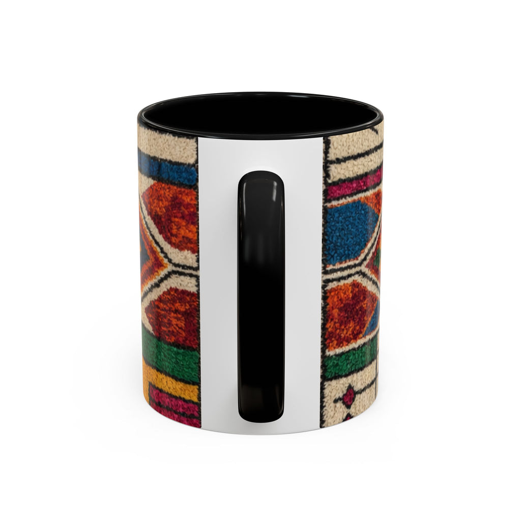 Colorful Geometric Moroccan Pattern Accent Coffee Mug | 11oz or 15oz