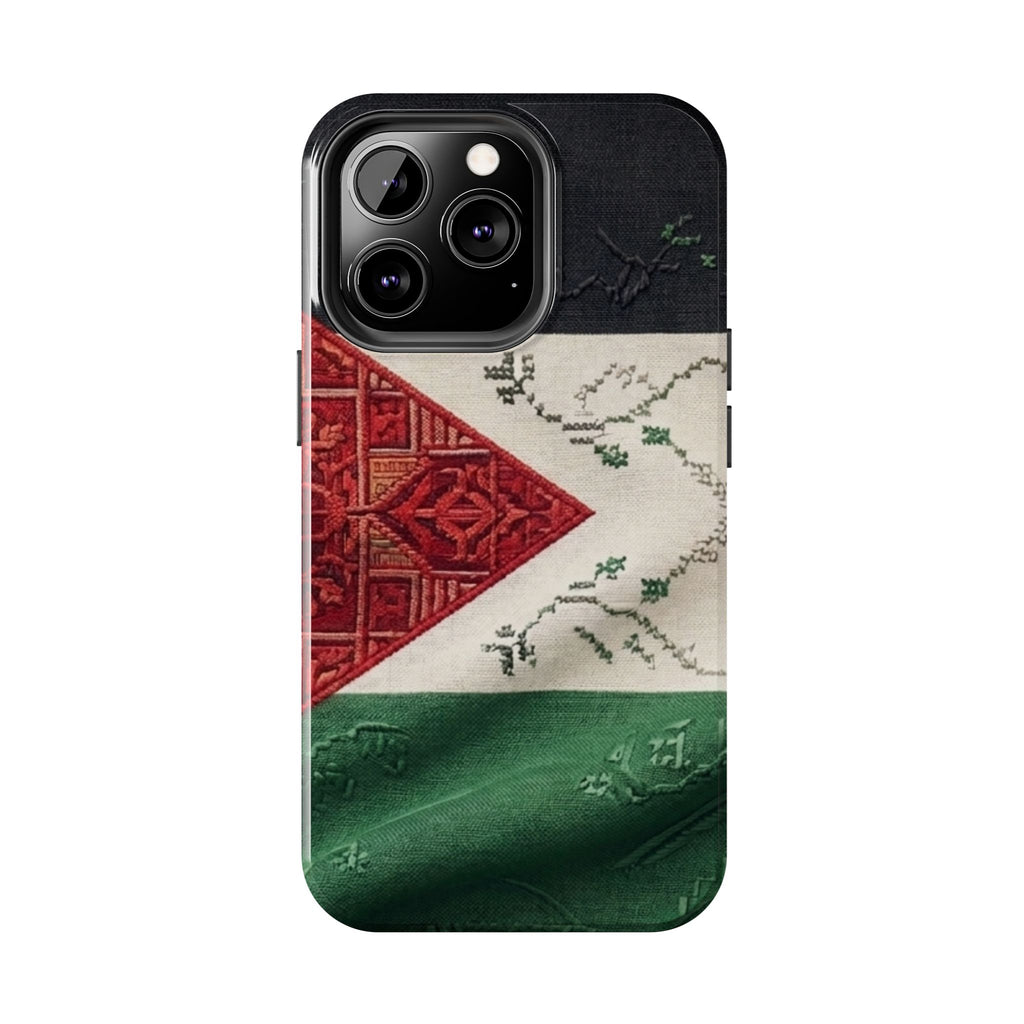 Palestine Flag Pattern Tough Phone Case | Palestine Textile Design