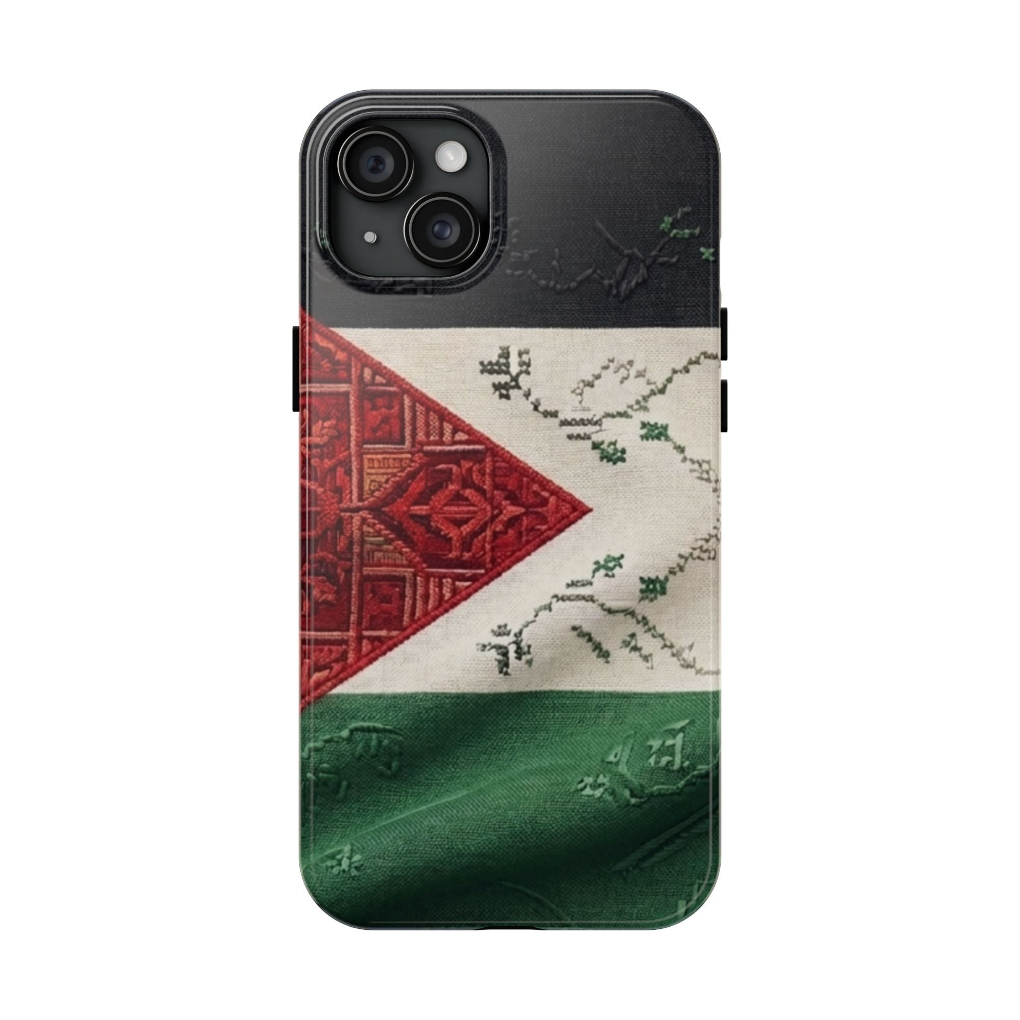 Palestine Flag Pattern Tough Phone Case | Palestine Textile Design