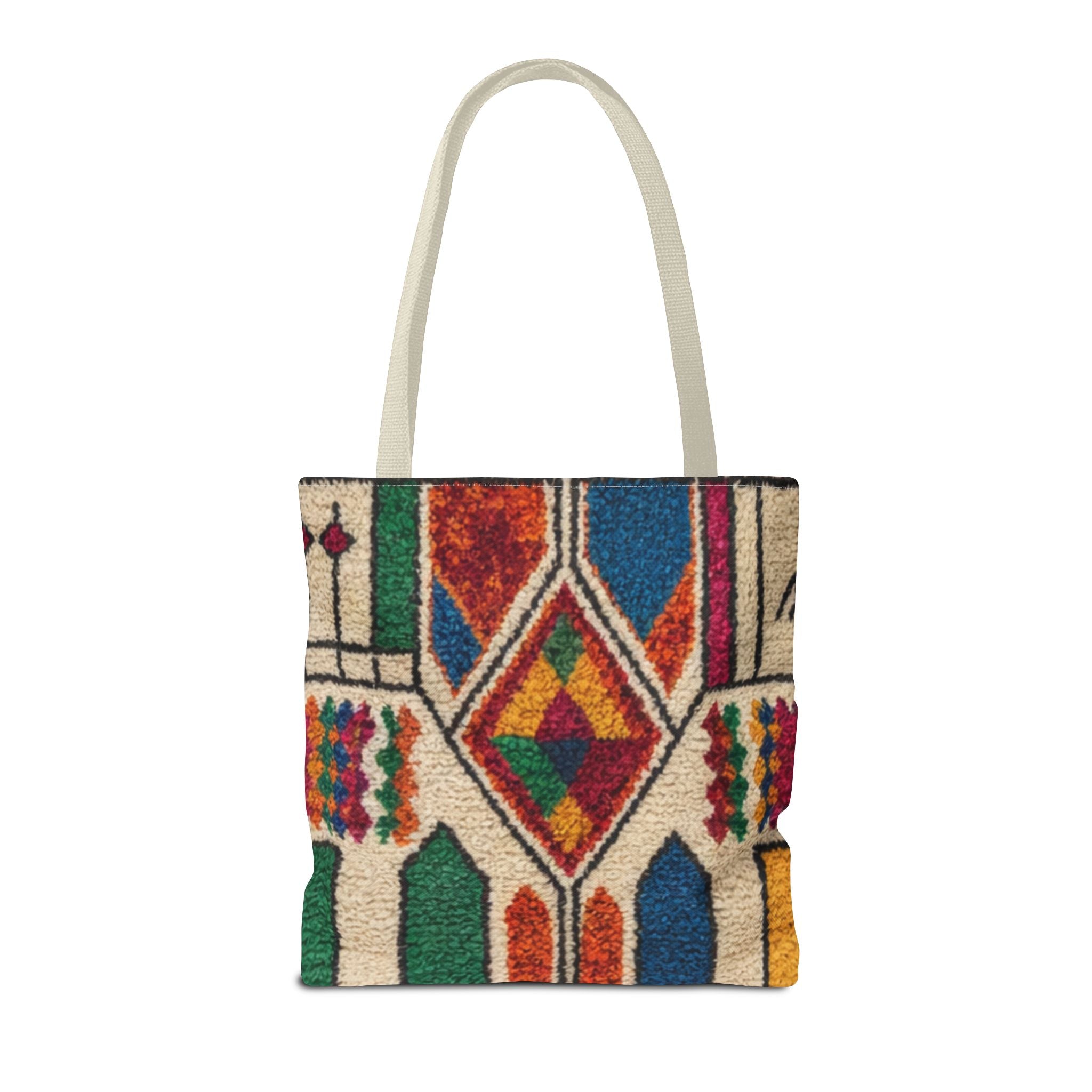Colorful Geometric Kilim Pattern Tote | Boho Aztec Tribal Bag