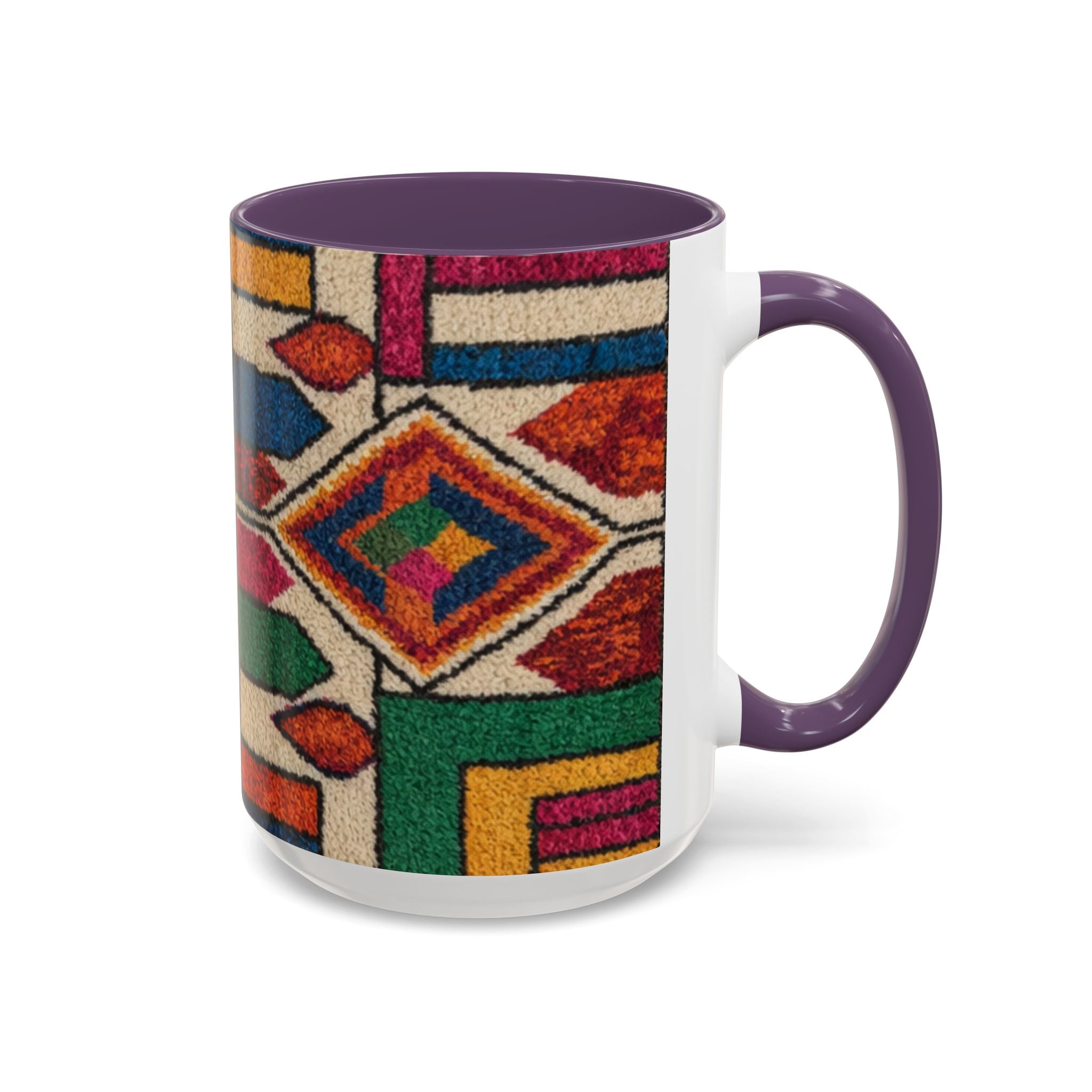 Colorful Geometric Moroccan Pattern Accent Coffee Mug | 11oz or 15oz