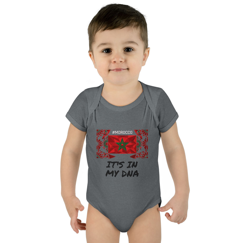 Cute Morocco Flag It's In My DNA Infant Bodysuit | Baby Onesie