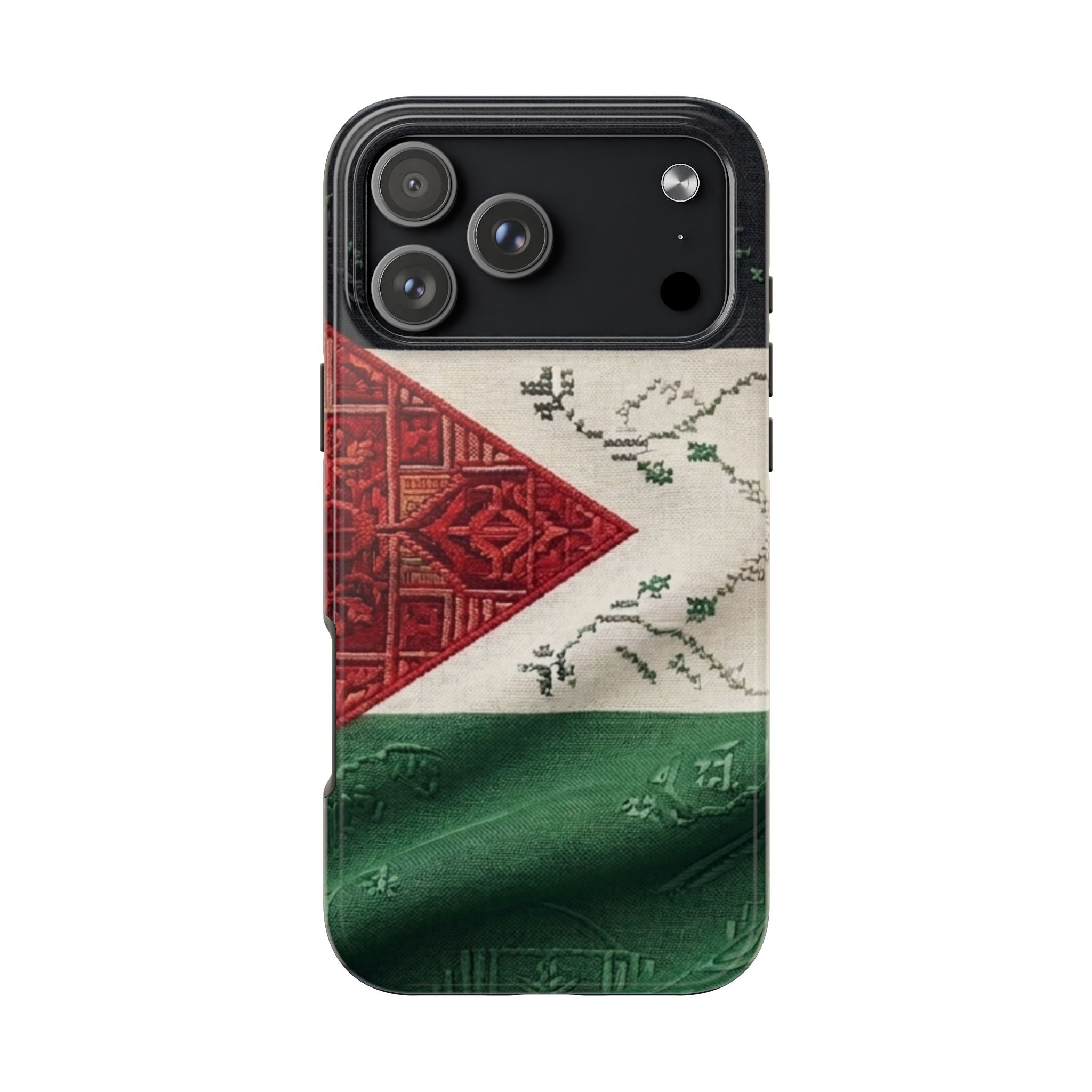 Palestine Flag Pattern Tough Phone Case | Palestine Textile Design