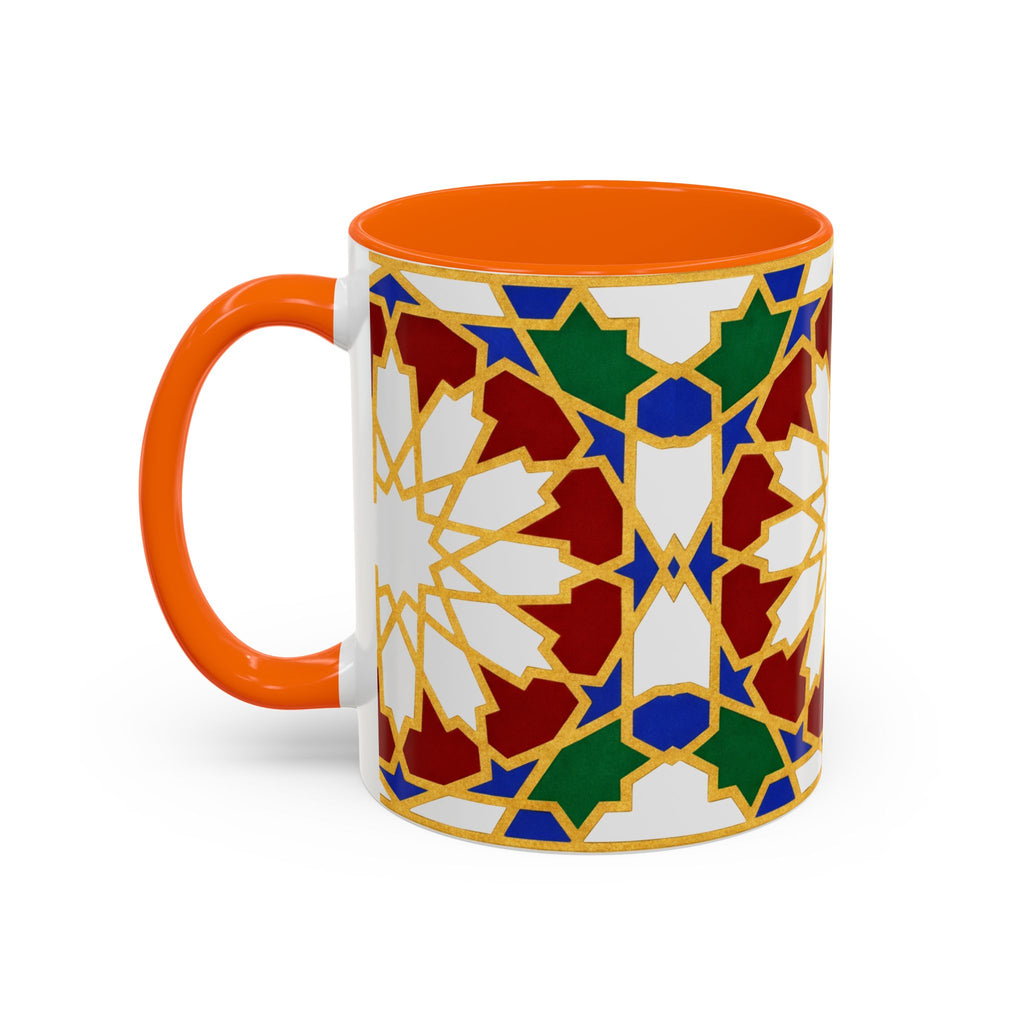 Geometric Moroccan Tile Mug | Accent Coffee Mug