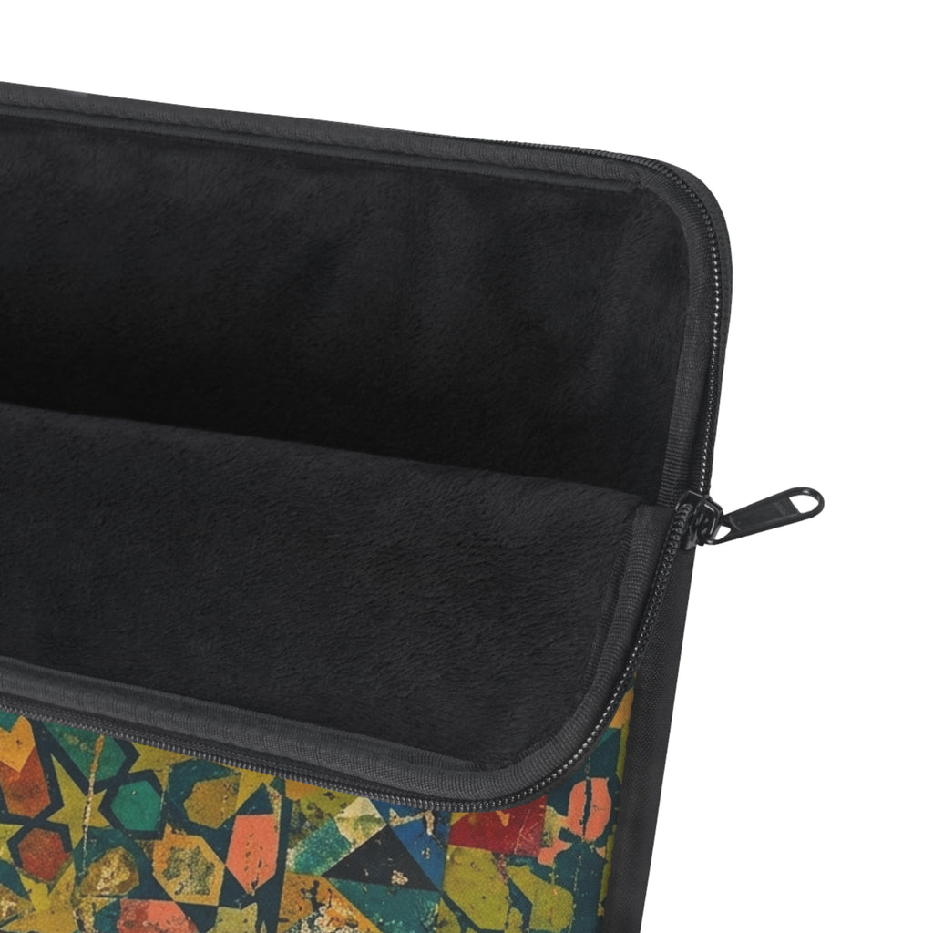 Colorful Geometric Mandala Laptop Sleeve | Boho Aztec Pattern