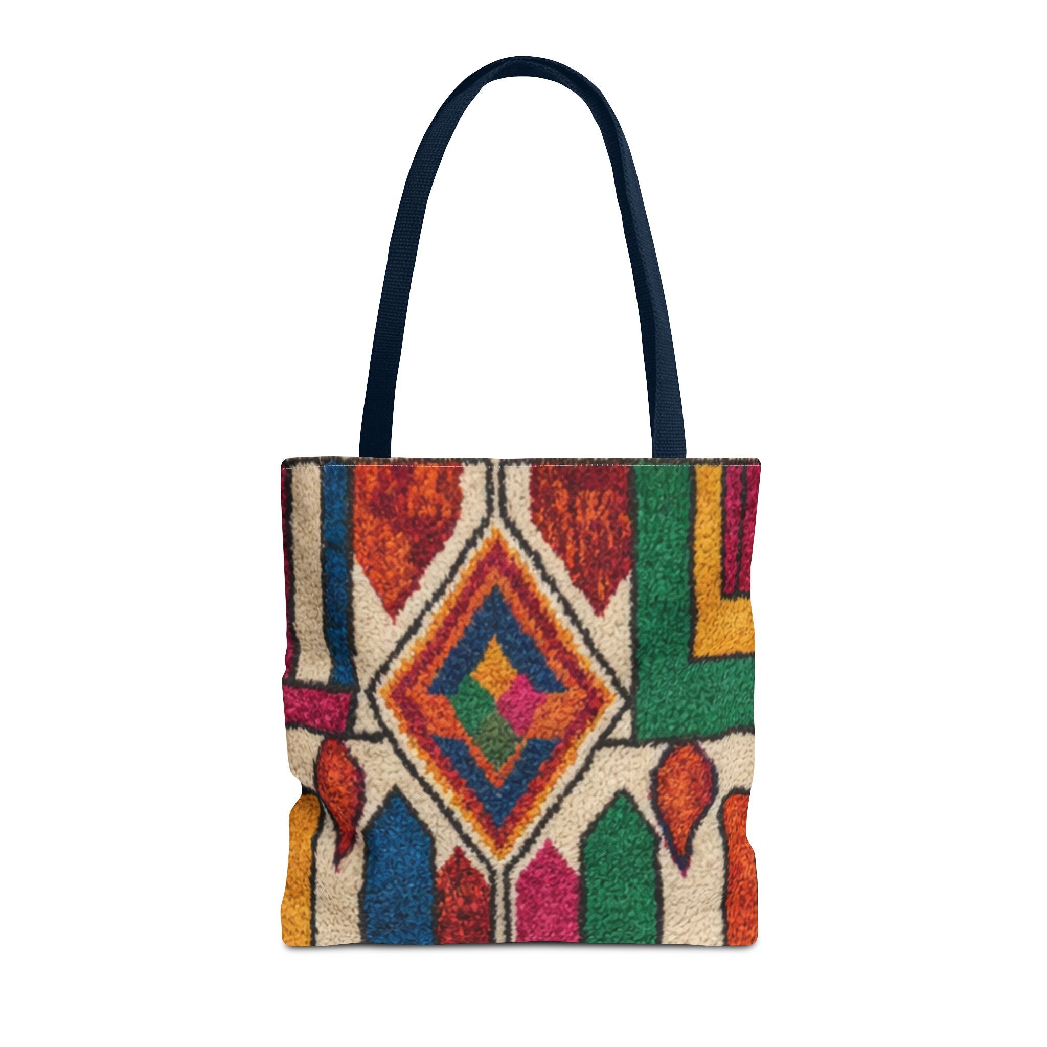 Colorful Geometric Kilim Pattern Tote | Boho Aztec Tribal Bag