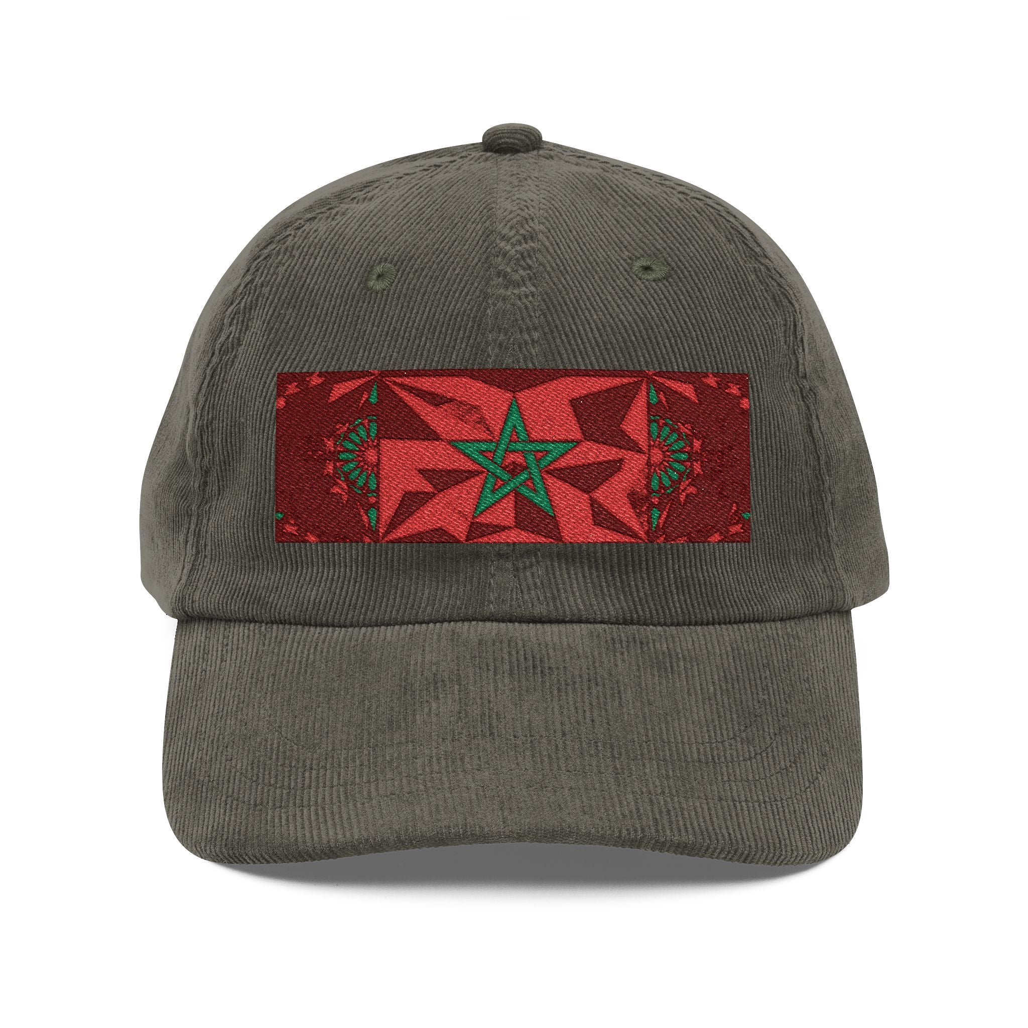 Vintage Morocco flag Cap | Corduroy Baseball Hat