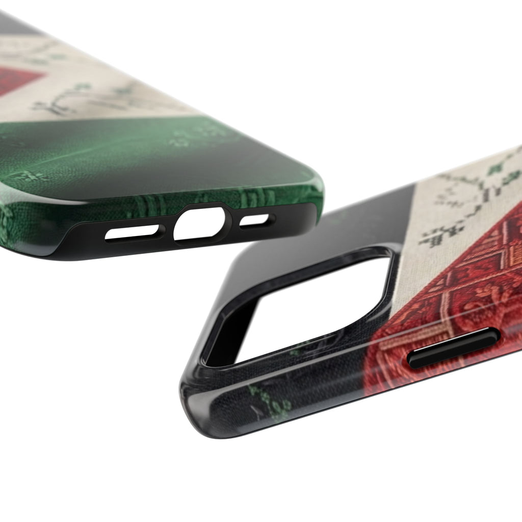 Palestine Flag Pattern Tough Phone Case | Palestine Textile Design
