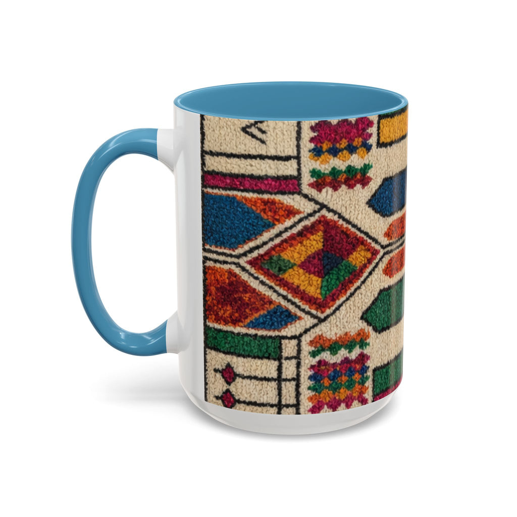 Colorful Geometric Moroccan Pattern Accent Coffee Mug | 11oz or 15oz