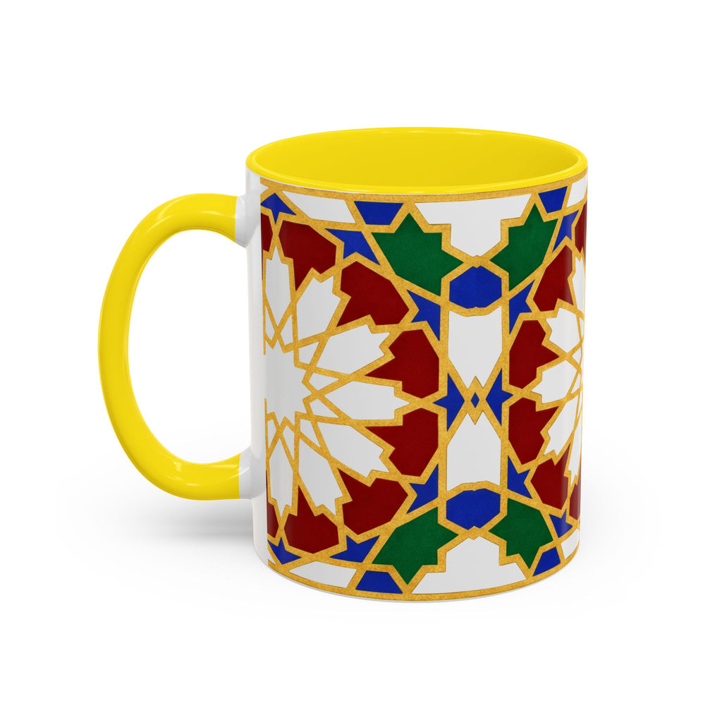 Geometric Moroccan Tile Mug | Accent Coffee Mug