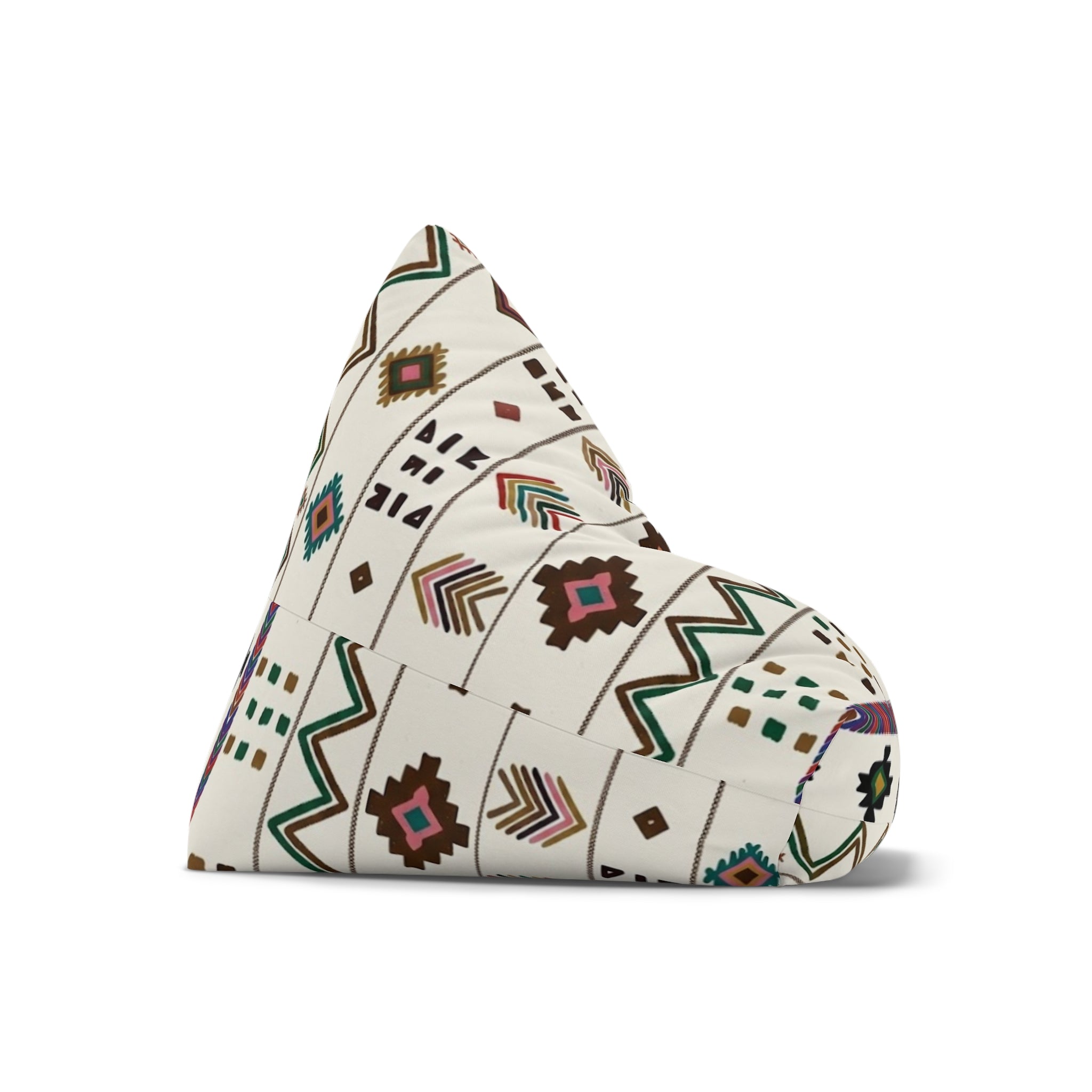 Southwestern Aztec Pattern Bean Bag Chair Cover | Geometric Tribal Print