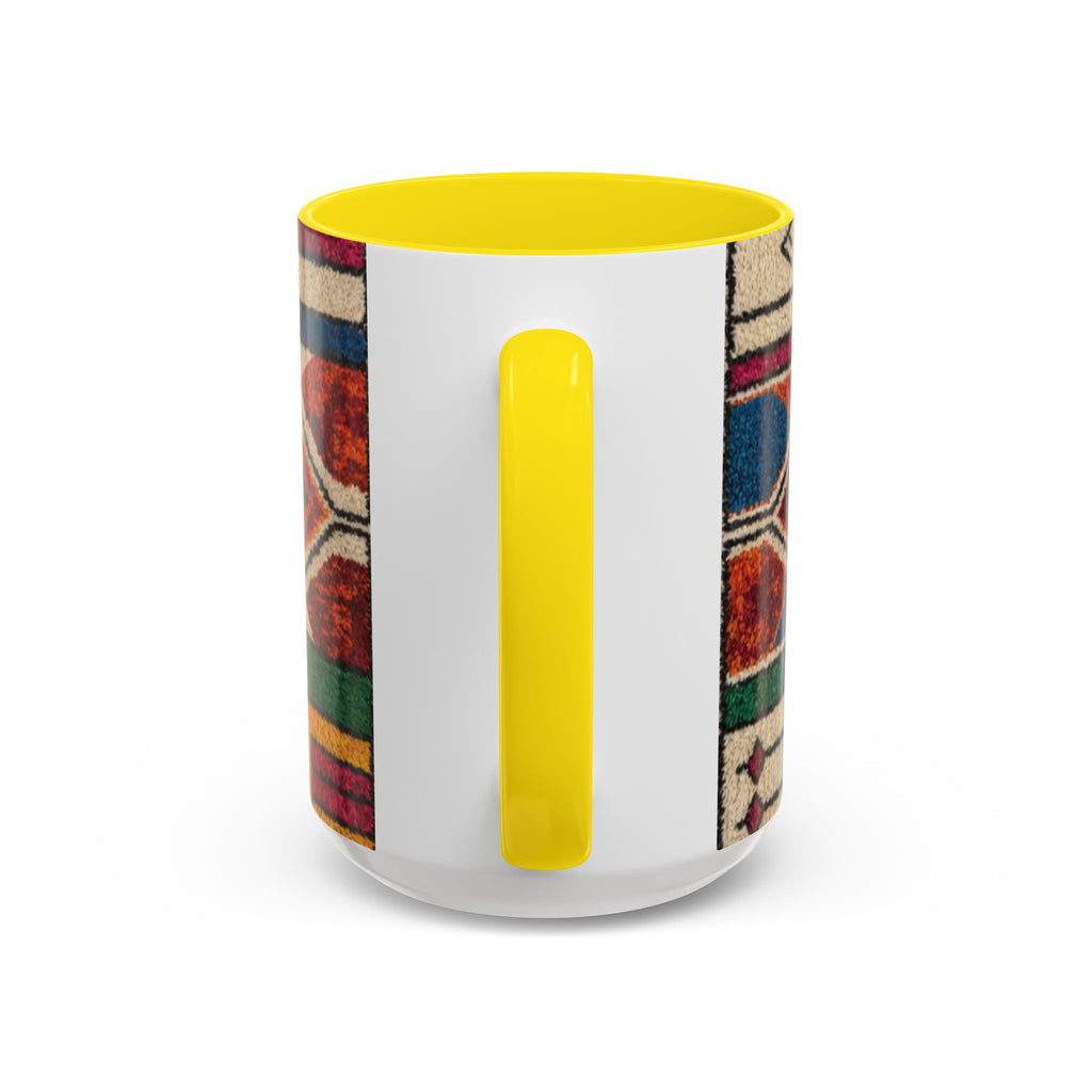 Colorful Geometric Moroccan Pattern Accent Coffee Mug | 11oz or 15oz