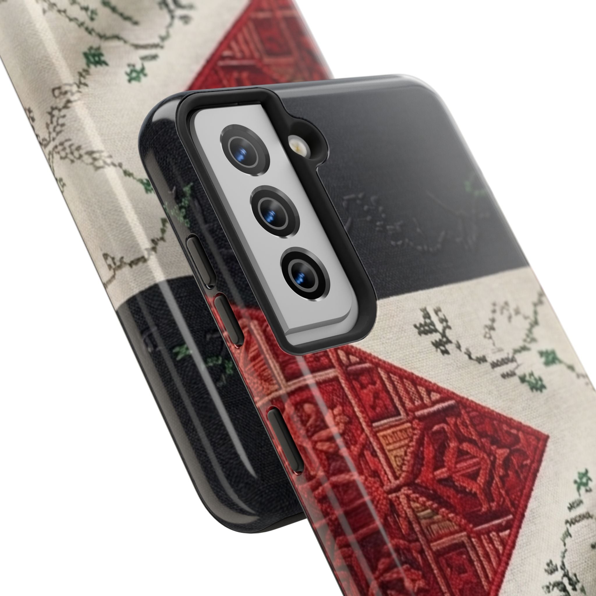 Palestine Flag Pattern Tough Phone Case | Palestine Textile Design