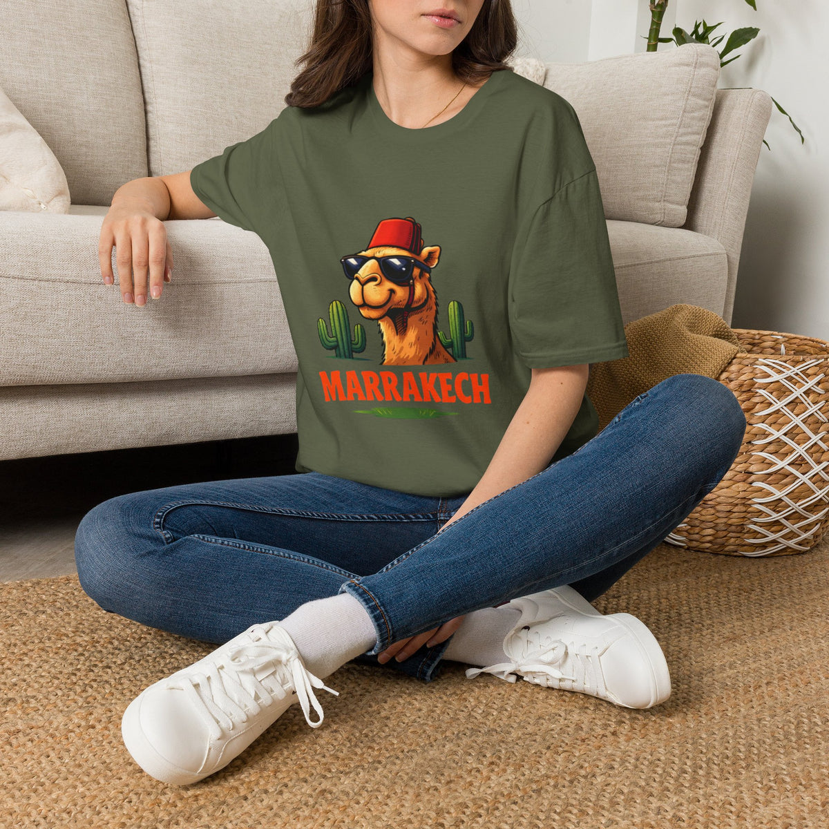 Marrakech Coco Chamelle T-Shirt | Moroccan Sunglasses Desert