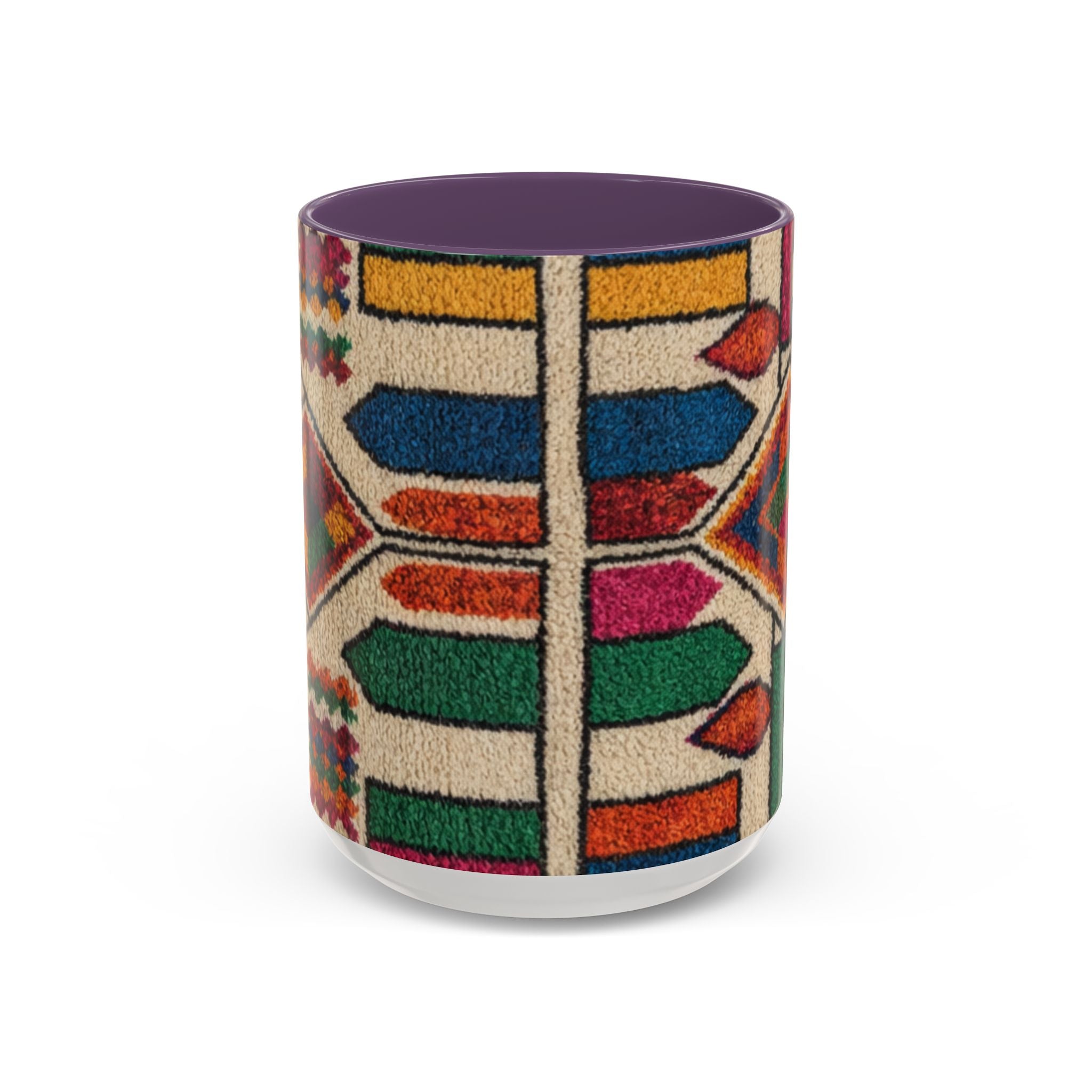 Colorful Geometric Moroccan Pattern Accent Coffee Mug | 11oz or 15oz
