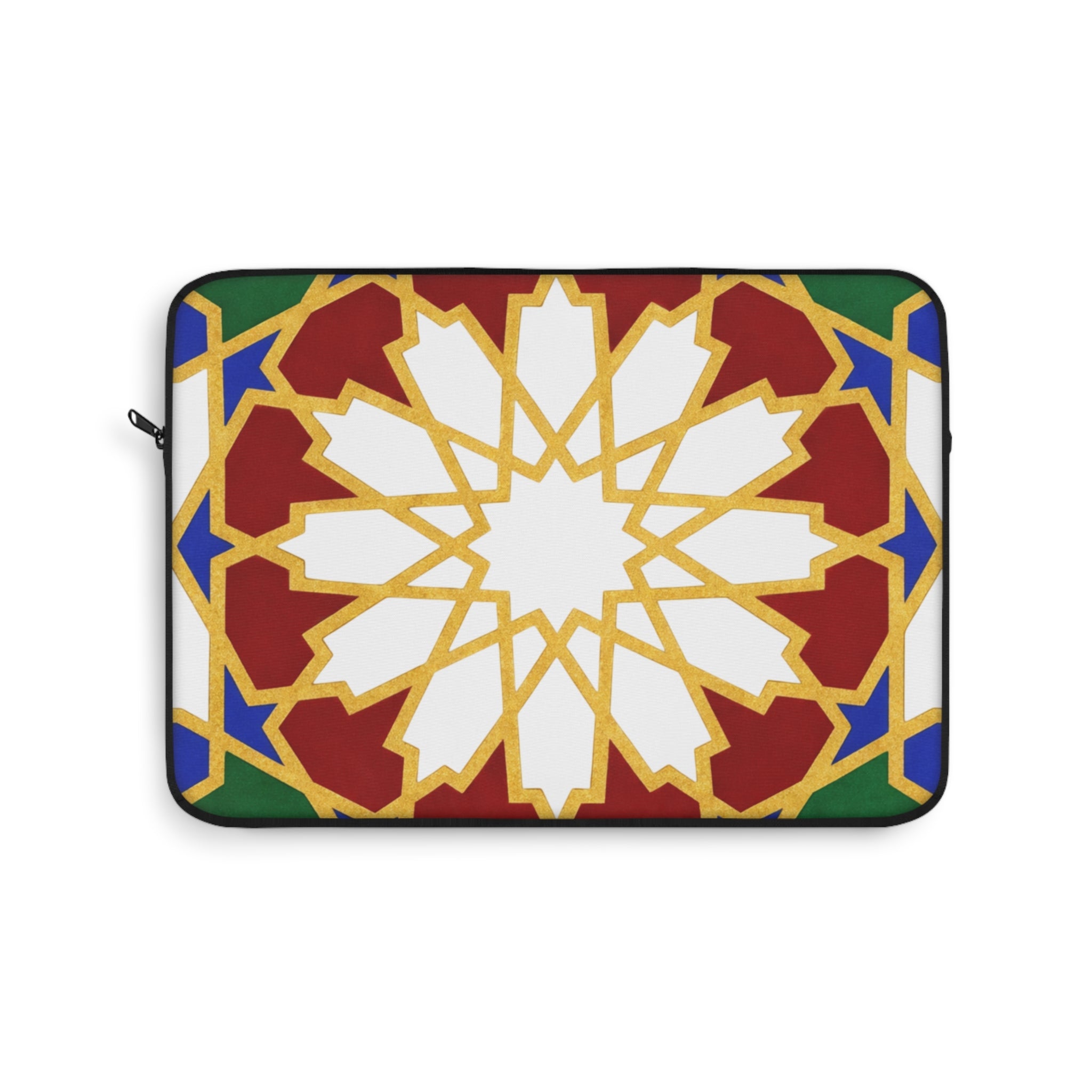 Geometric Moroccan Star Pattern Laptop Sleeve | Moroccan Tile Style