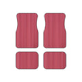Red and Pink Stripe Car Floor Mats, Car Interiors Decoration | Gifts for Women Drivers
