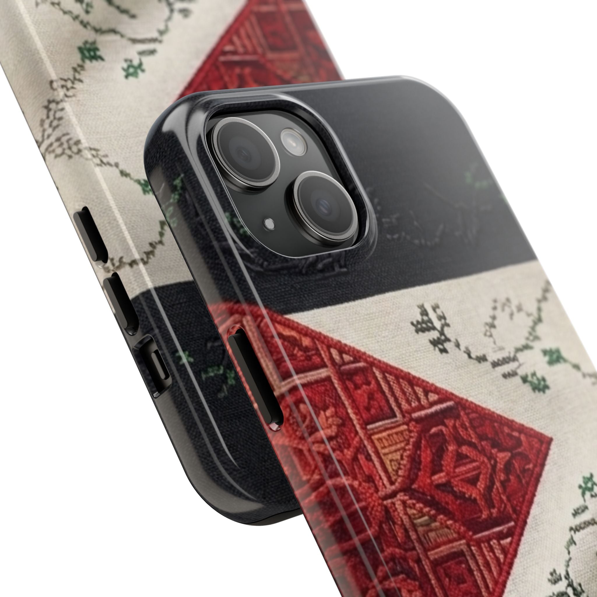 Palestine Flag Pattern Tough Phone Case | Palestine Textile Design