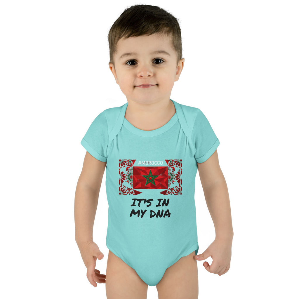 Cute Morocco Flag It's In My DNA Infant Bodysuit | Baby Onesie