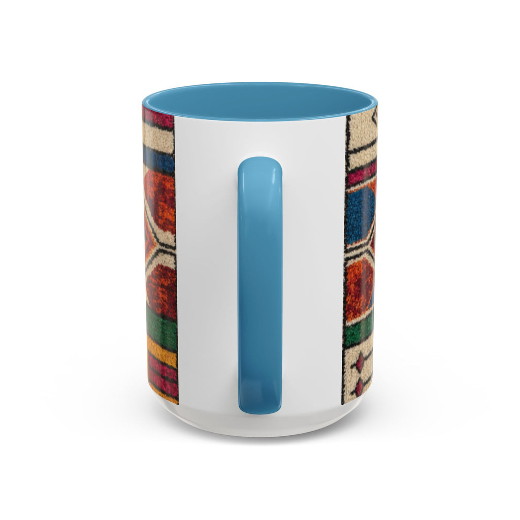 Colorful Geometric Moroccan Pattern Accent Coffee Mug | 11oz or 15oz