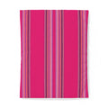 Pink Striped Cotton Duvet Cover | Bright Vertical Stripe Bedding