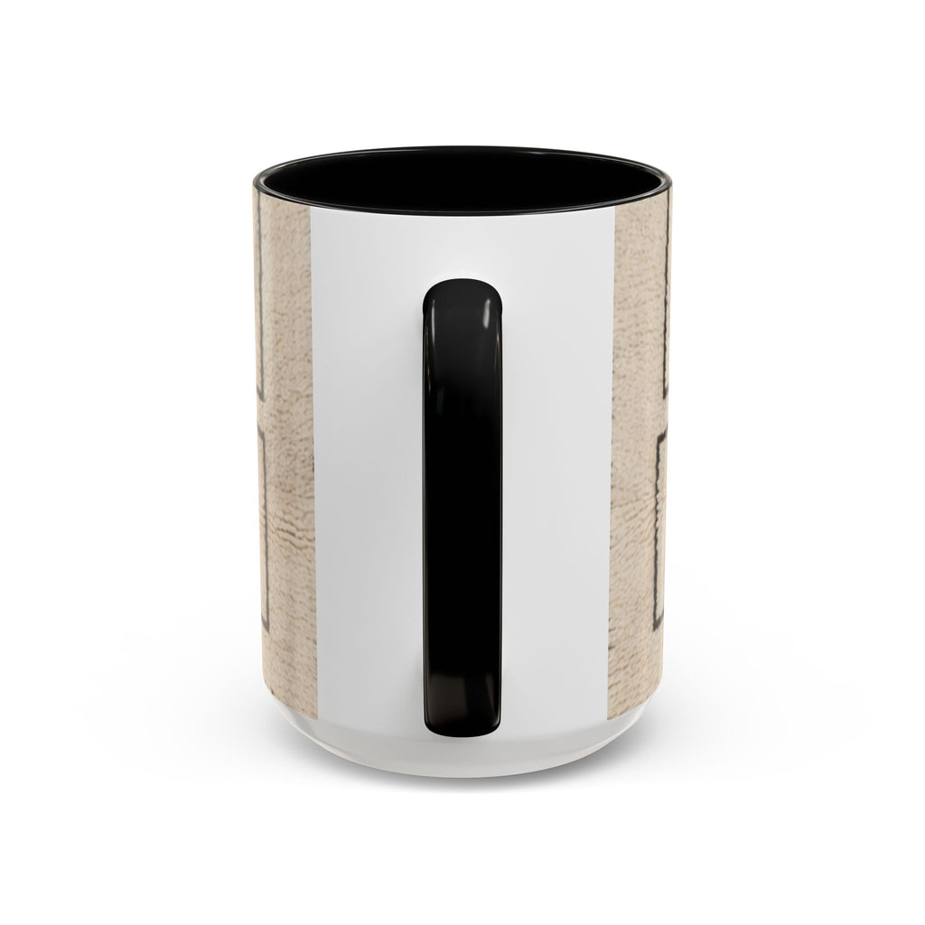 Neutral Geometric Pattern Mug | Accent Coffee Mug 11oz 15oz