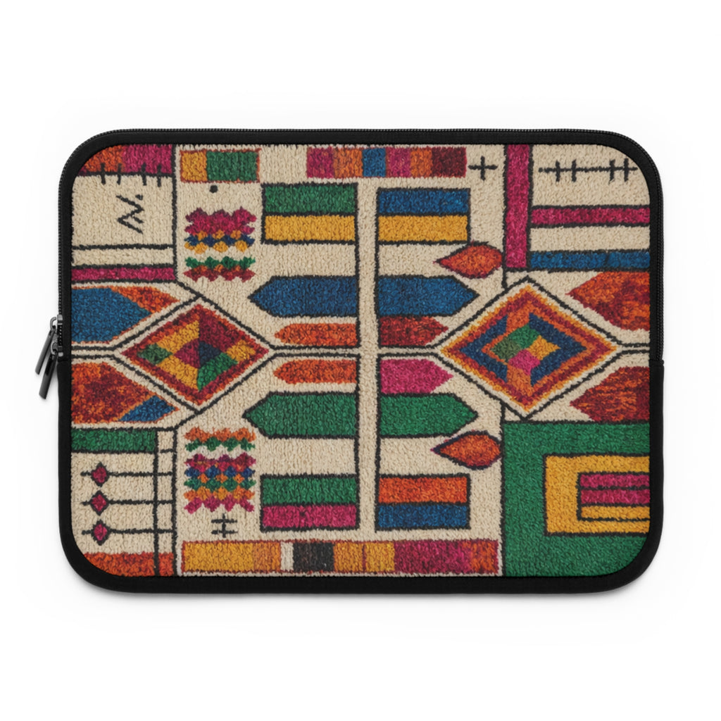 Colorful Geometric Tribal Pattern Laptop Sleeve | Southwestern Aztec Style