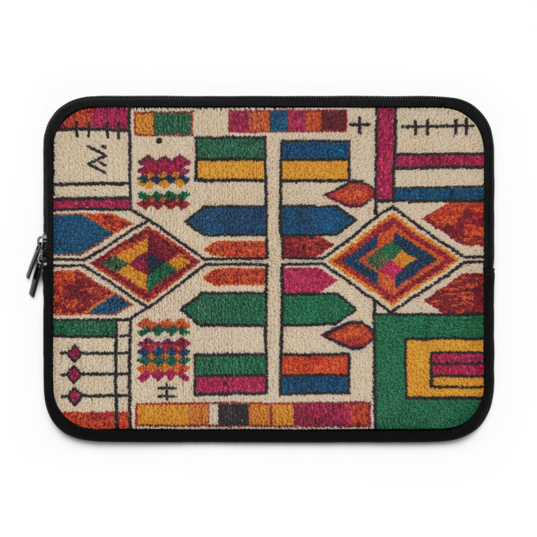 Colorful Geometric Tribal Pattern Laptop Sleeve | Southwestern Aztec Style