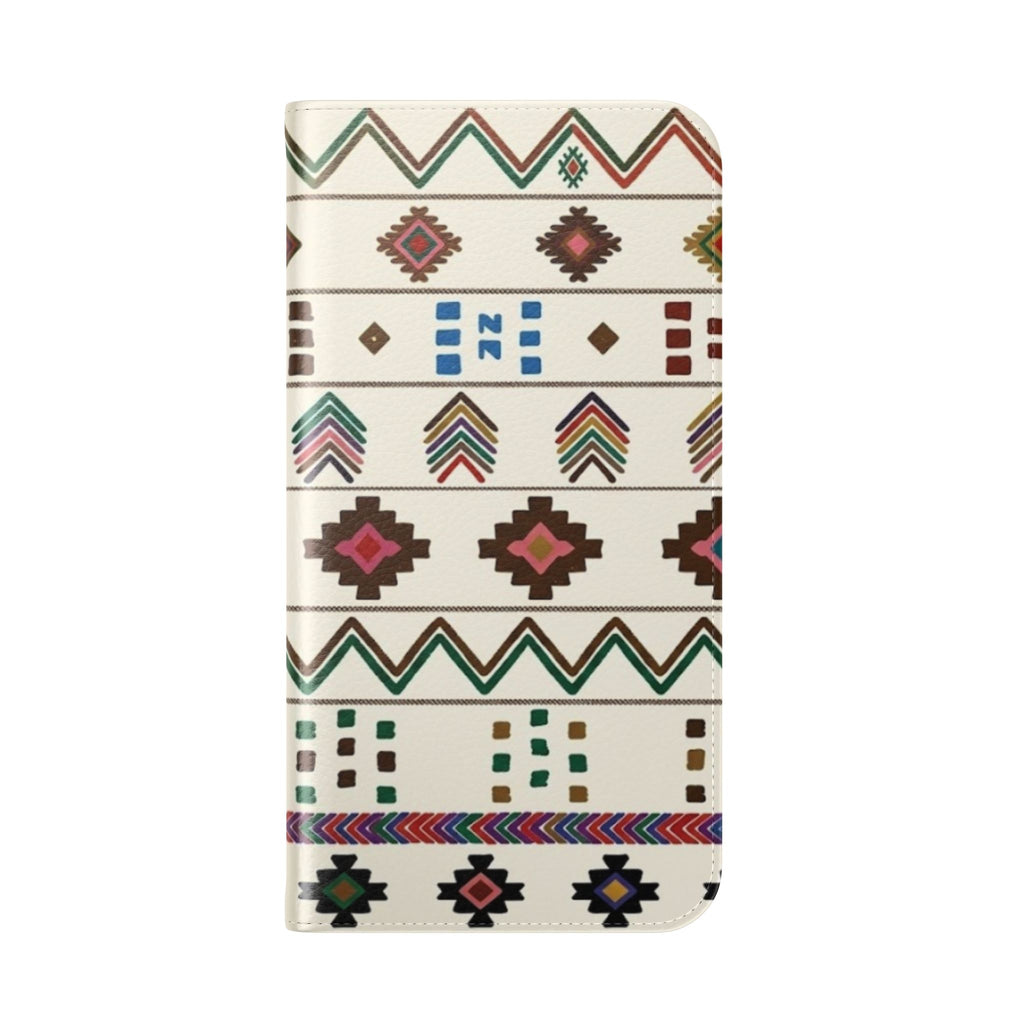 Southwestern Aztec Pattern Flip Case | Tribal Phone Wallet, Card Slots