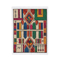 Colorful Geometric Moroccan Berber Pattern Blanket | Boho Kilim Design Throw