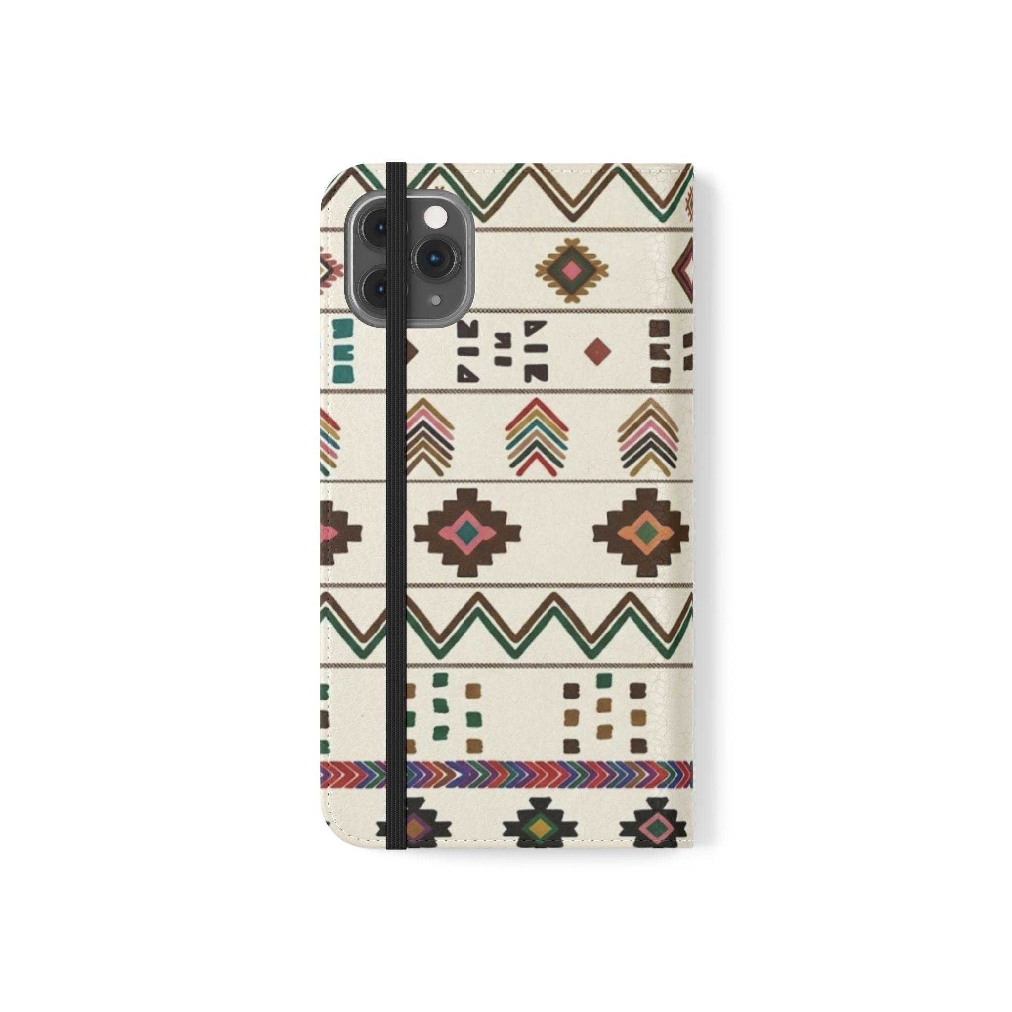 Southwestern Aztec Pattern Flip Case | Tribal Phone Wallet, Card Slots