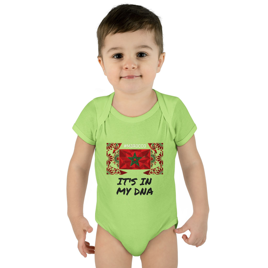 Cute Morocco Flag It's In My DNA Infant Bodysuit | Baby Onesie