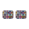 Colorful Geometric Diamond Pattern Car Mats