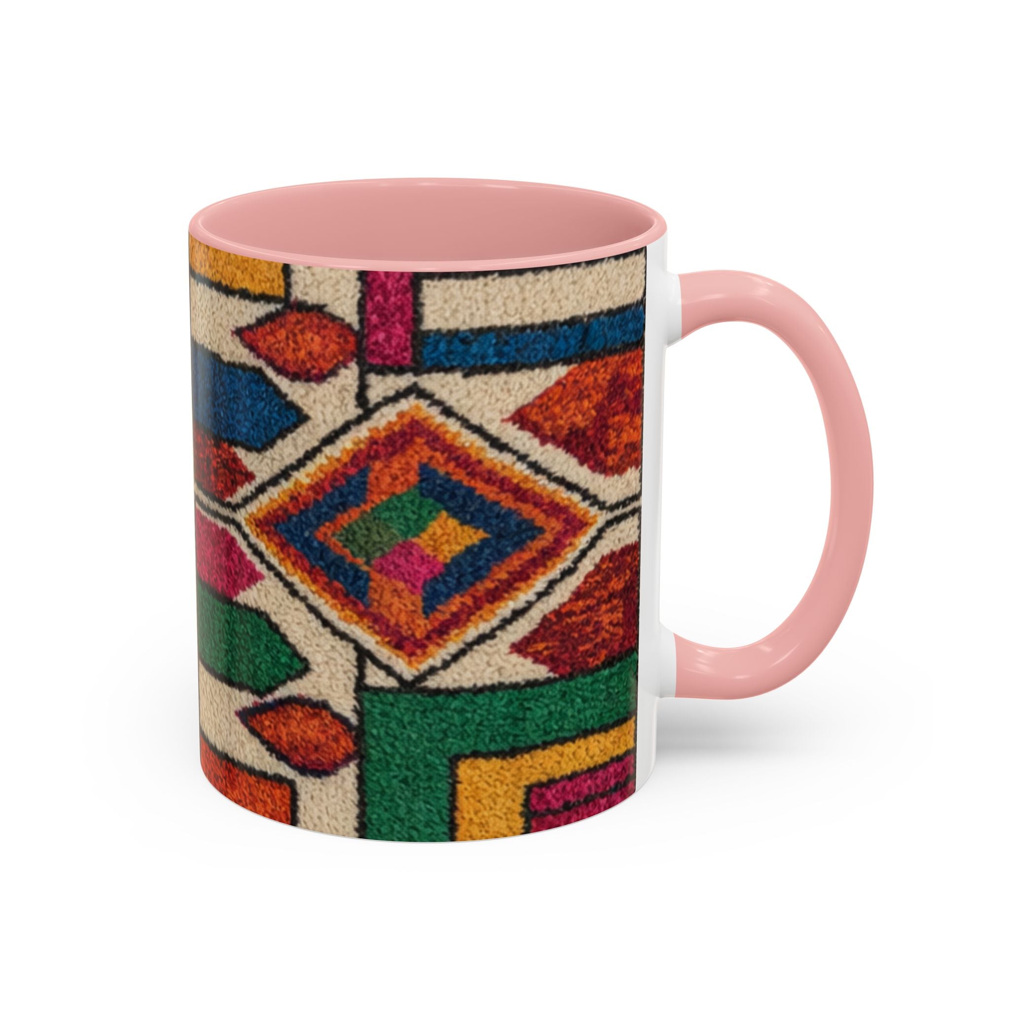 Colorful Geometric Moroccan Pattern Accent Coffee Mug | 11oz or 15oz
