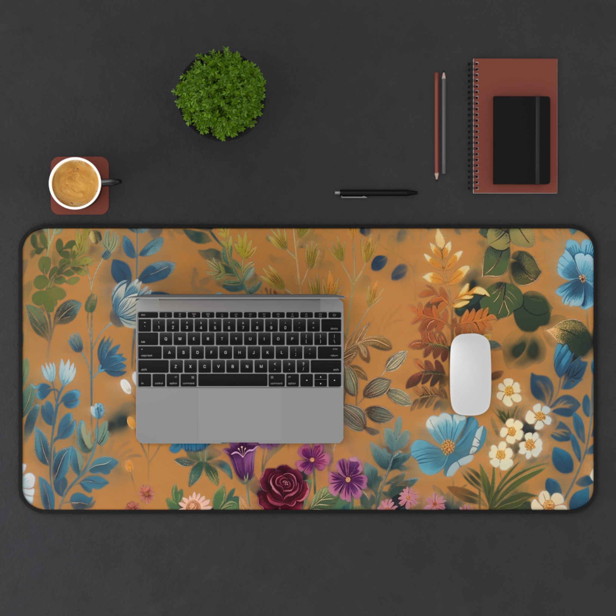 Floral Desk Mat | Desk Mat Aesthetic