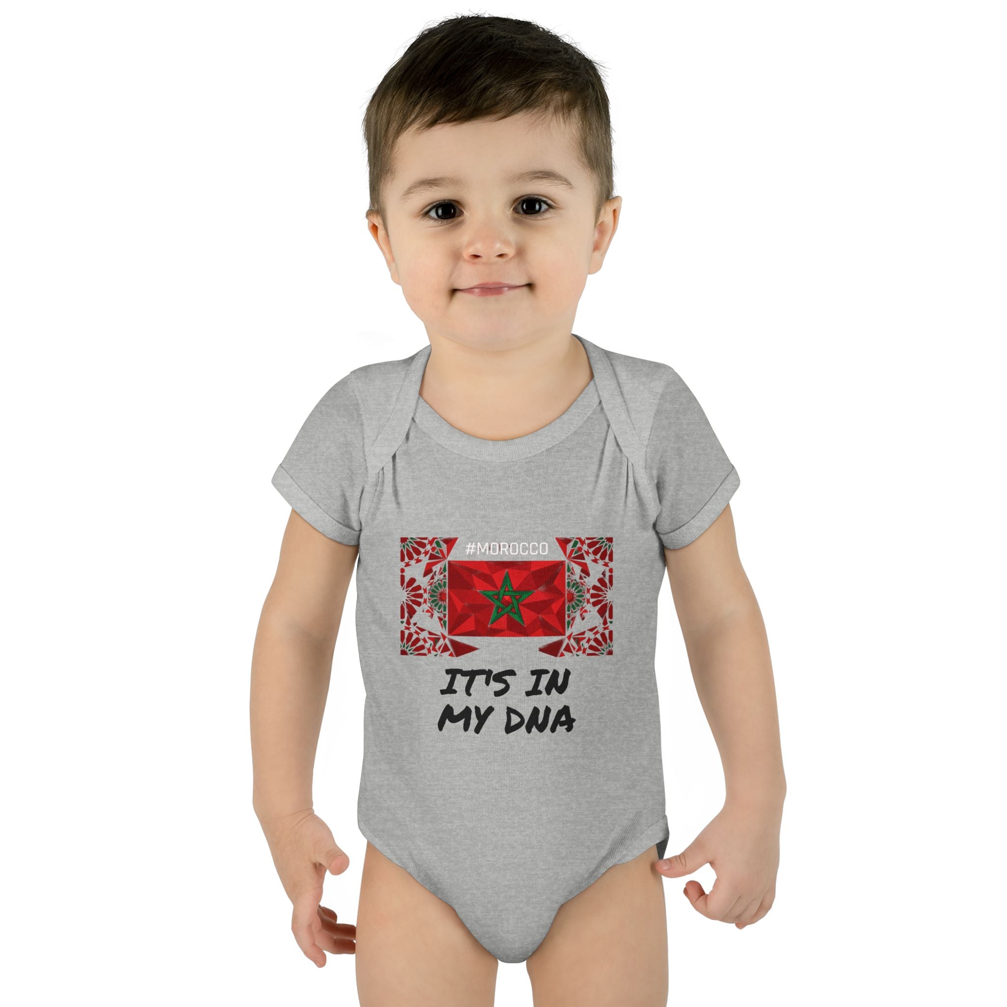 Cute Morocco Flag It's In My DNA Infant Bodysuit | Baby Onesie