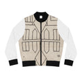 Geometric Moroccan Berber Motif Bomber Jacket | Abstract Line Art Jacket