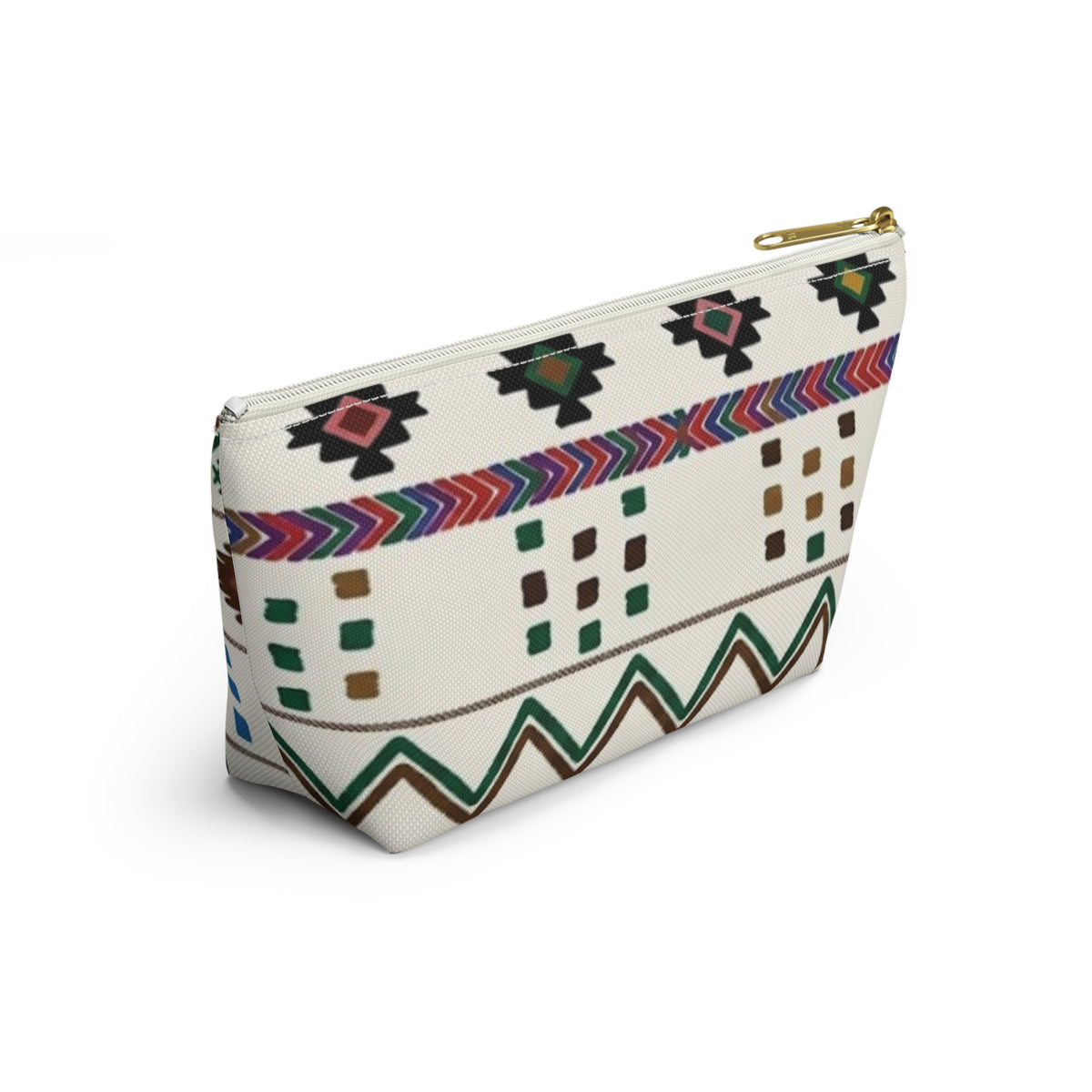 Boho Aztec Pattern Accessory Pouch | TBottom Makeup Bag