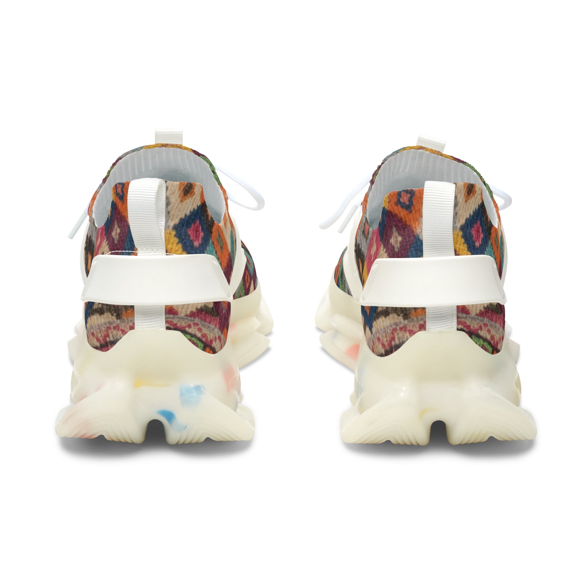 Colorful Tribal Diamond Pattern Sneakers | Mesh Sneakers