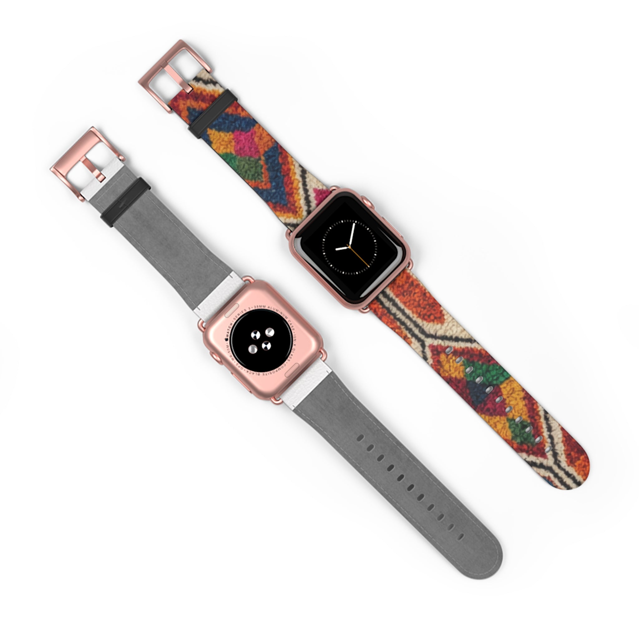 Boho Kilim Pattern Watch Band | Colorful Moroccan Berber Strap