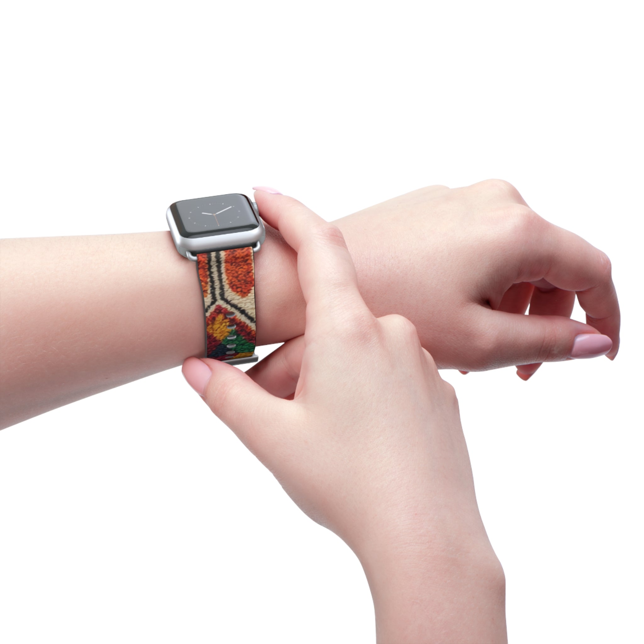 Boho Kilim Pattern Watch Band | Colorful Moroccan Berber Strap