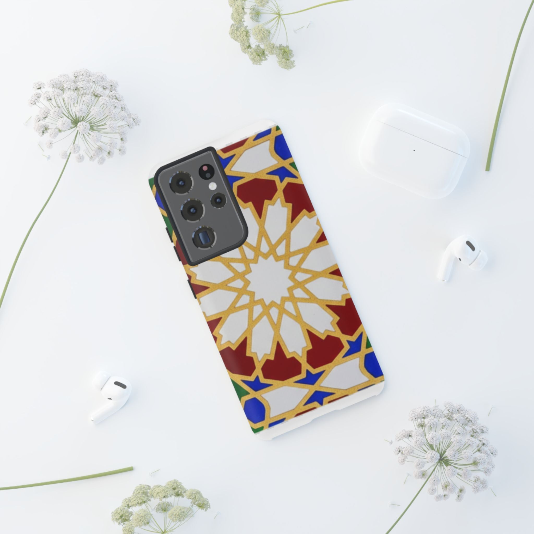 Geometric Moroccan Pattern Tough Case | Colorful Mosaic Phone Cover