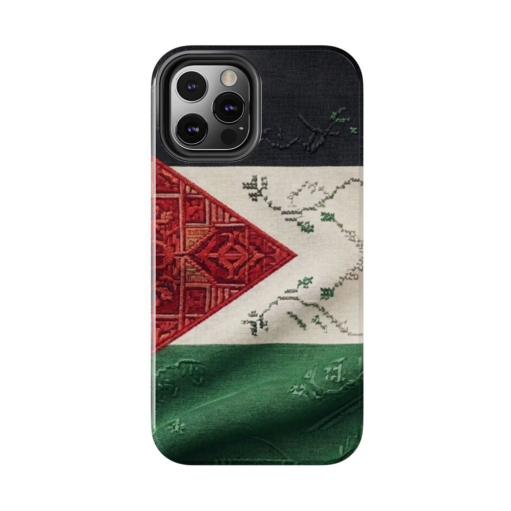 Palestine Flag Pattern Tough Phone Case | Palestine Textile Design