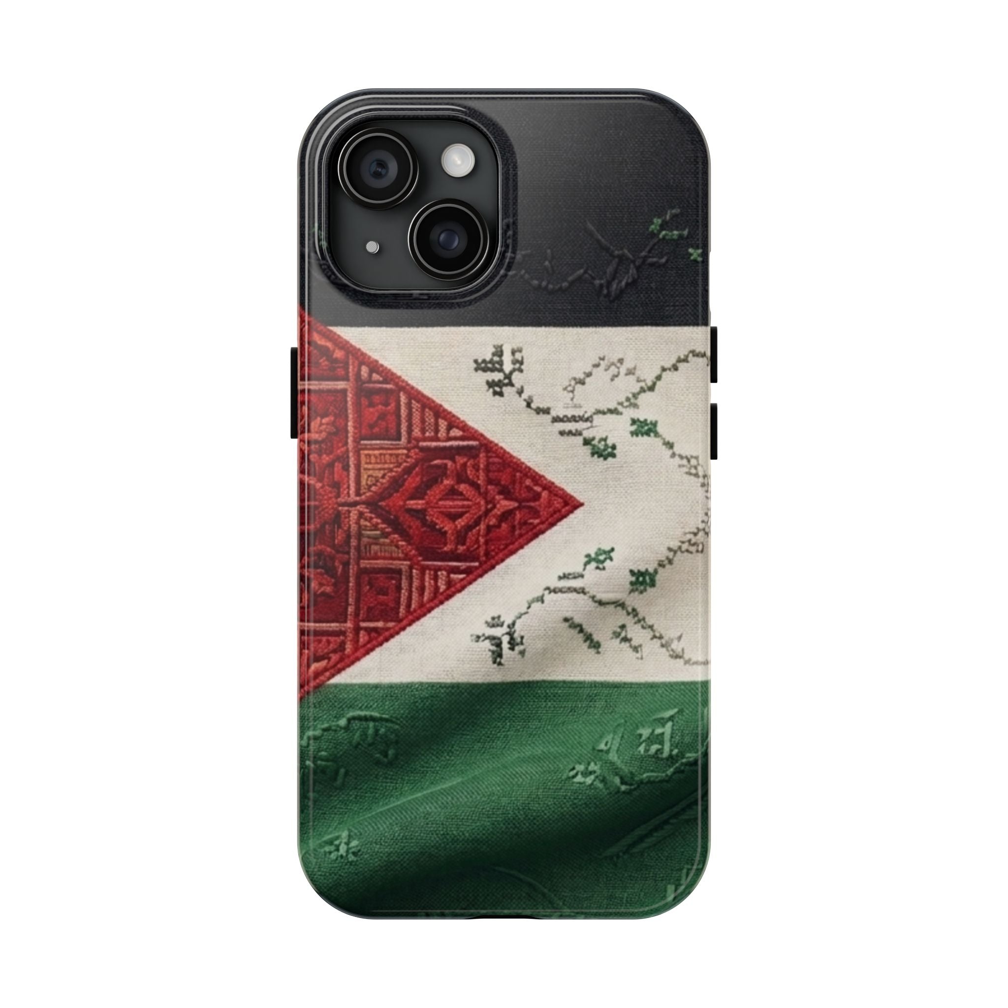 Palestine Flag Pattern Tough Phone Case | Palestine Textile Design